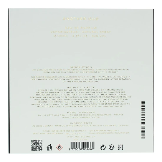 Juliette Has a Gun Another Oud Eau De Parfum 100ml