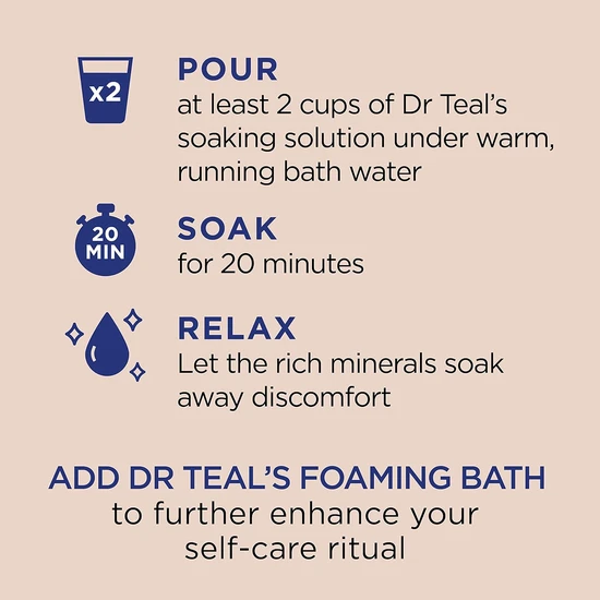 Dr Teal's Shea Butter & Almond Oil Epsom Salt 454g