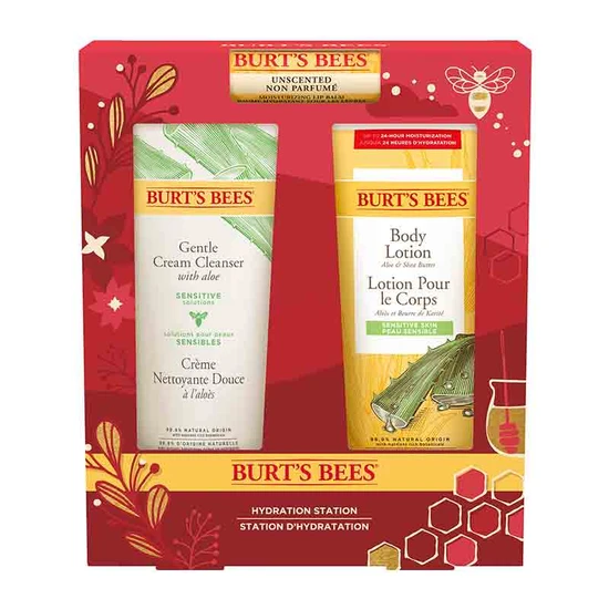 Burt's Bees A Bit Of Burt's Vanilla Bean Cracker Set Vanilla Bean Lip Balm + Hand Salve