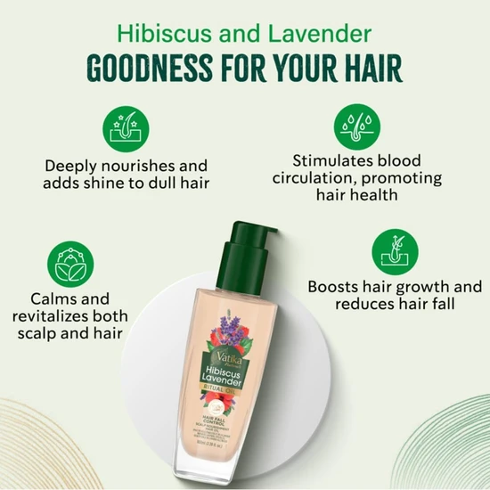 Dabur Vatika Naturals Hibiscus Lavender Ritual Oil 100ml