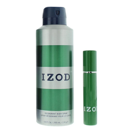 Izod Green Gift Set 15ml Eau De Toilette + 200ml Body Spray