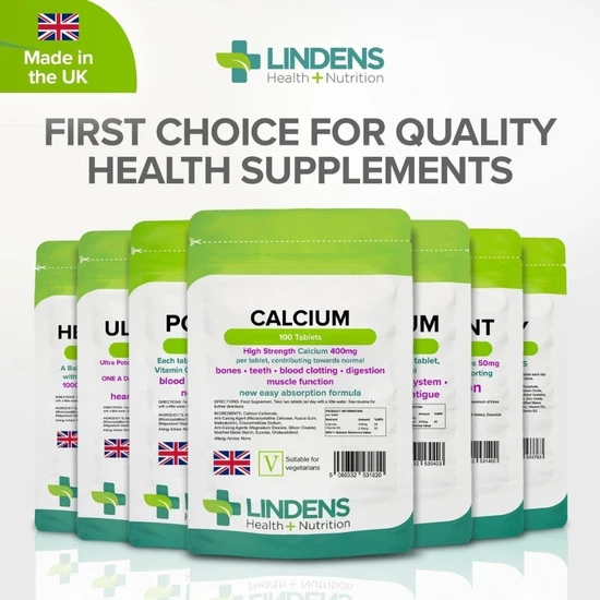 Lindens Calcium 400mg Tablets 100 Tablets