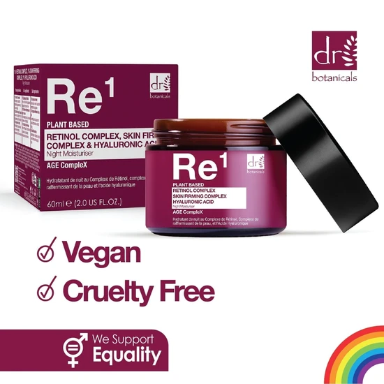 Dr Botanicals Re1 Plant Based Retinol Complex Night Moisturiser 60ml