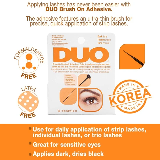 DUO Brush On Striplash Adhesive Dark