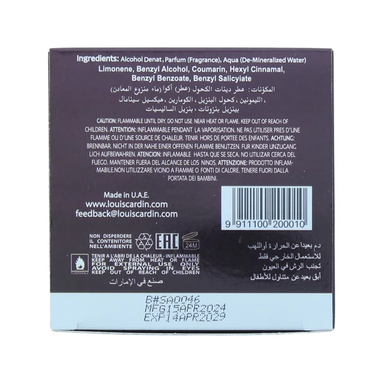 Louis Cardin Sacred Pour Homme Eau De Parfum 100ml