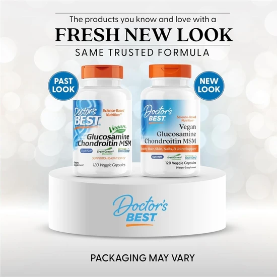 Doctor's Best Vegan Glucosamine & Chondroitin & MSM 120 Vcaps