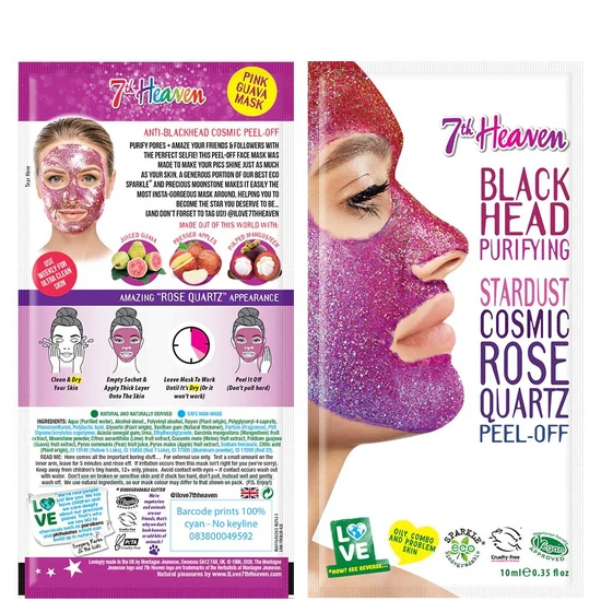 Montagne Jeunesse StarDust Cosmic Rose Quartz Peel Off Mask 10ml