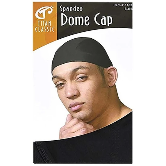 Titan Donna Titan Classic Spandex Dome Cap 11162 black