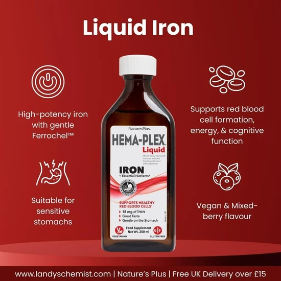 Nature's Plus HEMA-PLEX Liquid Iron 250ml