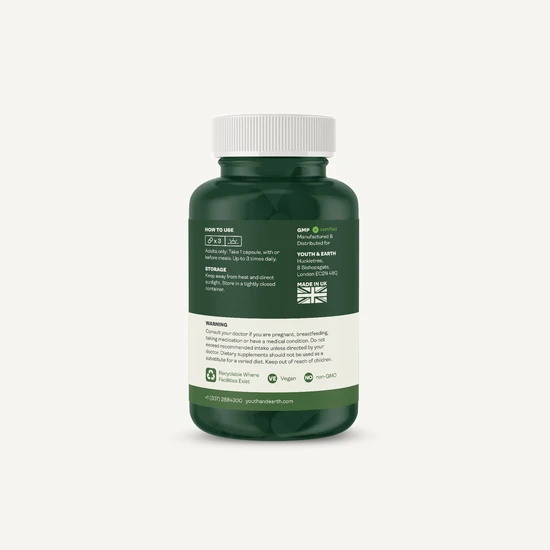 Youth and Earth Youth & Earth Releaf Berberine+ 500.5mg Capsules 90 Capsules