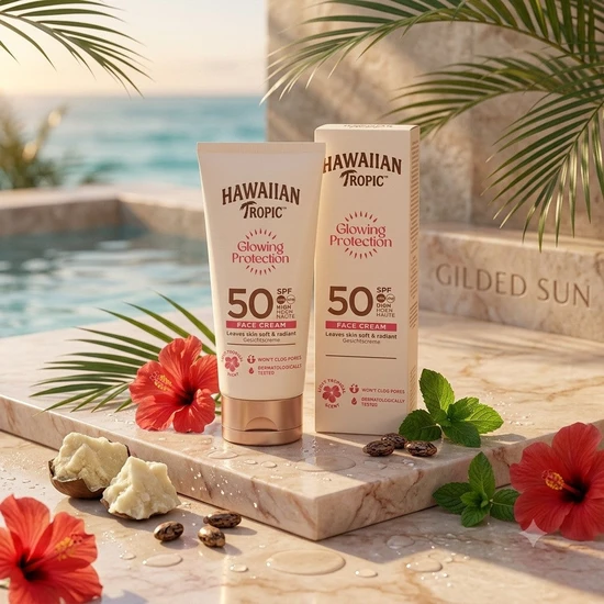 Hawaiian Tropic Glowing Protection Face Cream SPF 50 50ml