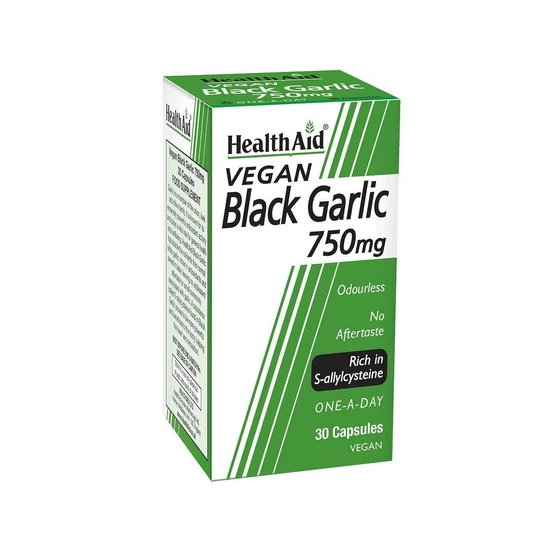 Health Aid Black Garlic 750mg Capsules 30 Capsules