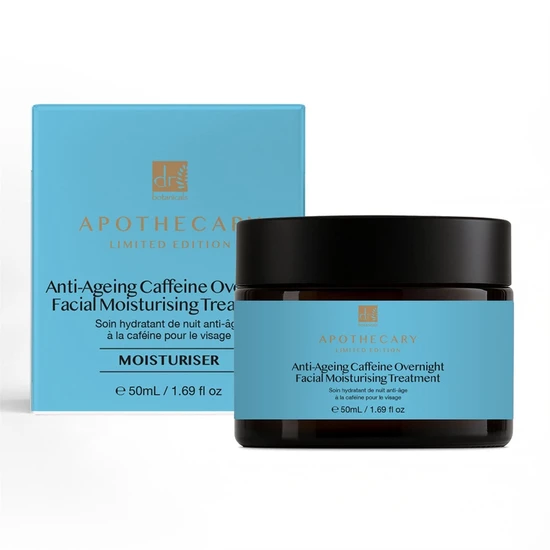 Dr Botanicals Anti-Ageing Caffeine Overnight Facial Moisturising Treatment 50ml