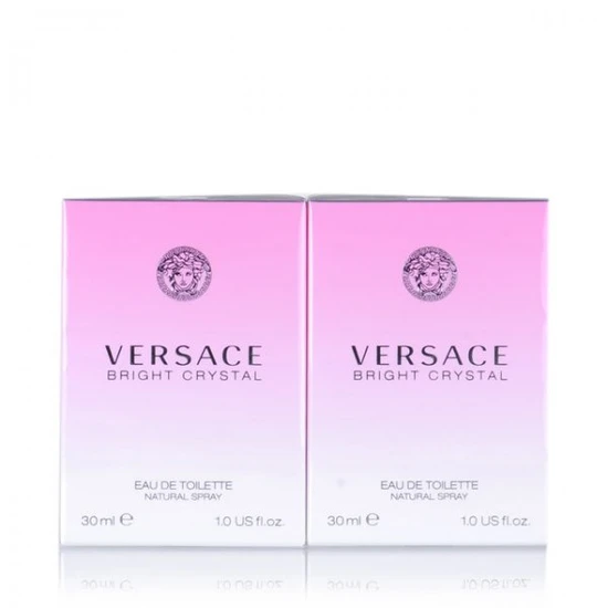 Versace Bright Crystal Eau De Toilette Gift Set 2 x 30ml