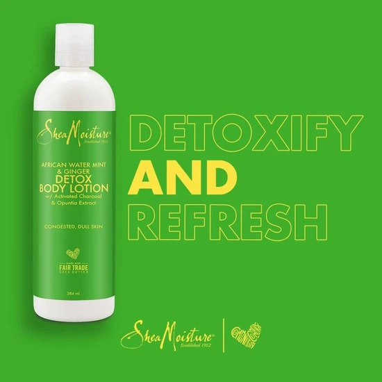 Shea Moisture African Water Mint & Ginger Detox Body Lotion 384ml