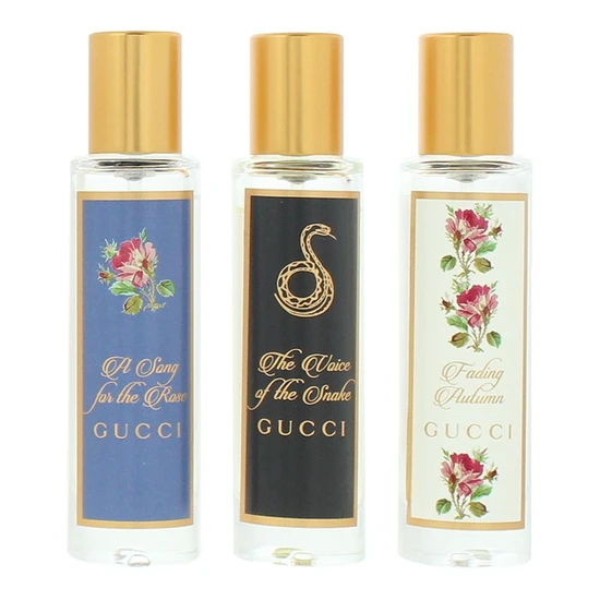 Gucci The Alchemist's Garden Gift Set 15ml A Song For The Rose EDP + 15ml The Voice Of The Snake EDP + 15ml Fading Autumn EDP