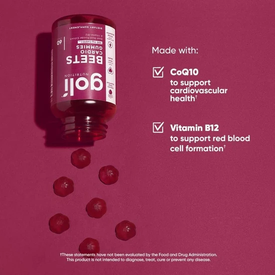 Goli Nutrition Goli Beets Cardio Gummies 60 Gummies