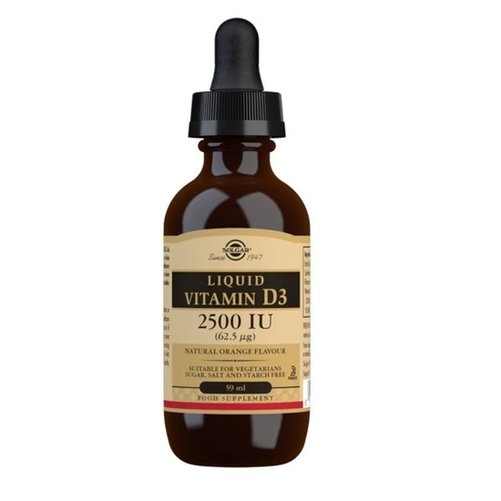 Solgar Liquid Vitamin D3 62.5ug 2500iu 59ml