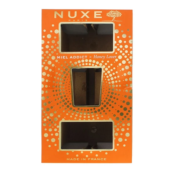 Nuxe Reve De Miel Honey Addict Gift Set Body Scrub + Body Oil Balm + Candle