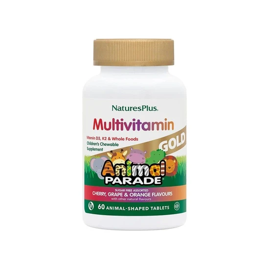 Nature's Plus Natures Plus Animal Parade Gold Chewable Multi Assorted Flavours 60