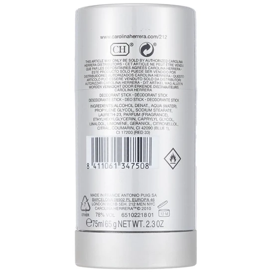 Carolina Herrera 212 Men Deodorant Stick 75ml