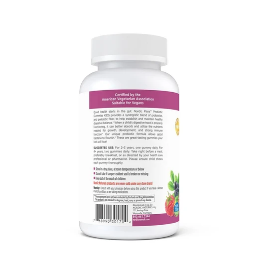 Nordic Naturals Probiotic Kids Merry Berry Punch Gummies 60 Gummies