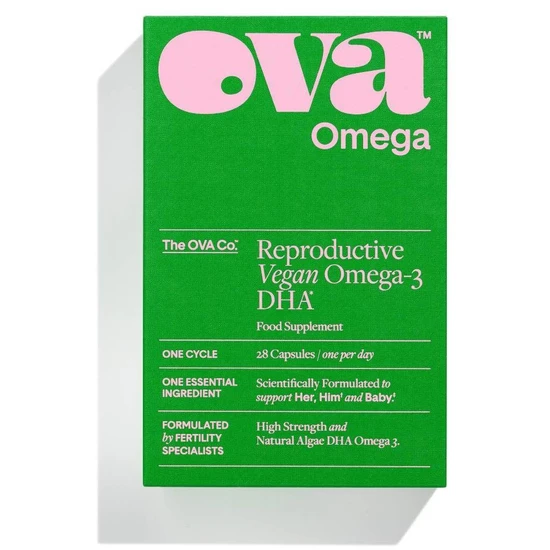 OVA OVAOmega Reproductive Vegan Omega-3 DHA Capsules 28 Capsules