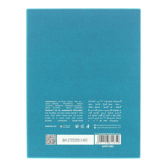 Al Haramain Amber Oud Aqua Dubai Extrait De Parfum 75ml