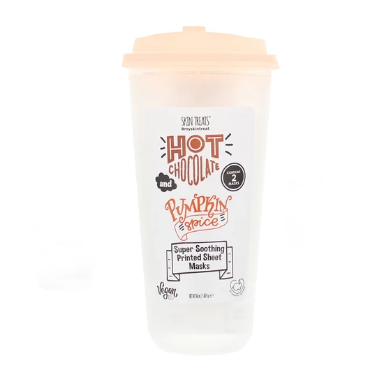 Skin Treats 2 Super Soothing Printed Sheet Masks & Cup Gift Set 44ml