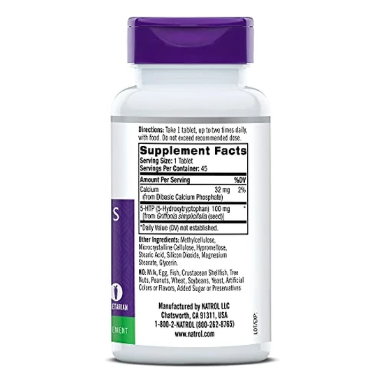 Natrol 5-HTP 100mg Time Release Tablets 90 Tablets