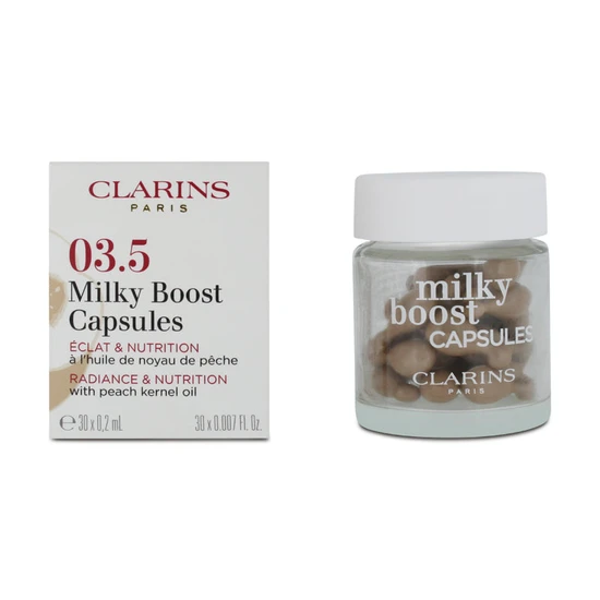 Clarins Milky Boost Capsules Radiance & Nutrition 03.5 Capsules 30 Capsules