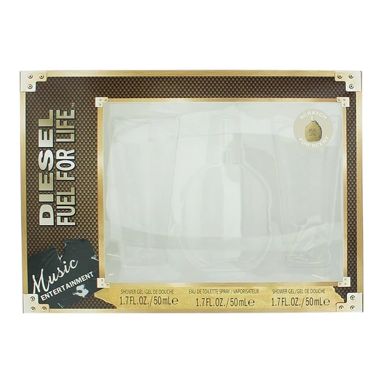 Diesel Fuel For Life Eau De Toilette 50ml Gift Set 50ml & 2x50ml Shower Gel