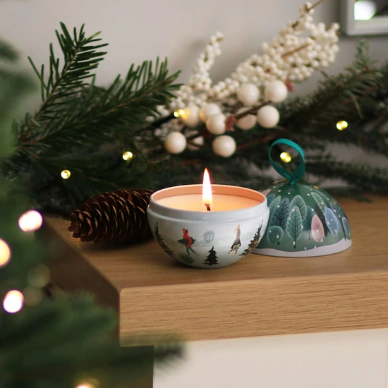 Heart & Home Tin Candle Christmas Tree 85g