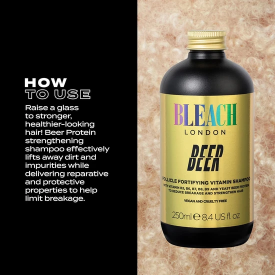 BLEACH LONDON Beer Follicle Fortifying Shampoo 250ml