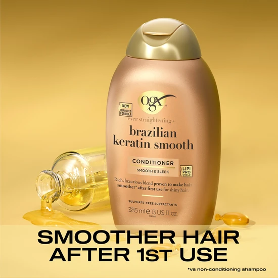 OGX® Ever Straightening + Brazilian Keratin Smooth Conditioner 385ml