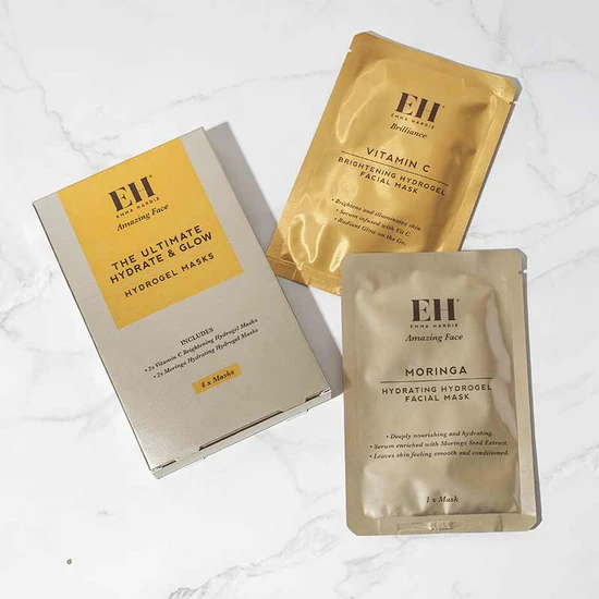 Emma Hardie The Ultimate Hydrate & Glow Hydrogel Masks 4 Masks