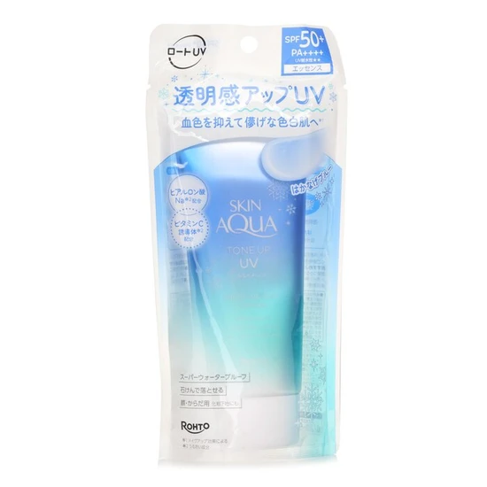 Rohto Skin Aqua Tone Up UV Essence Blue