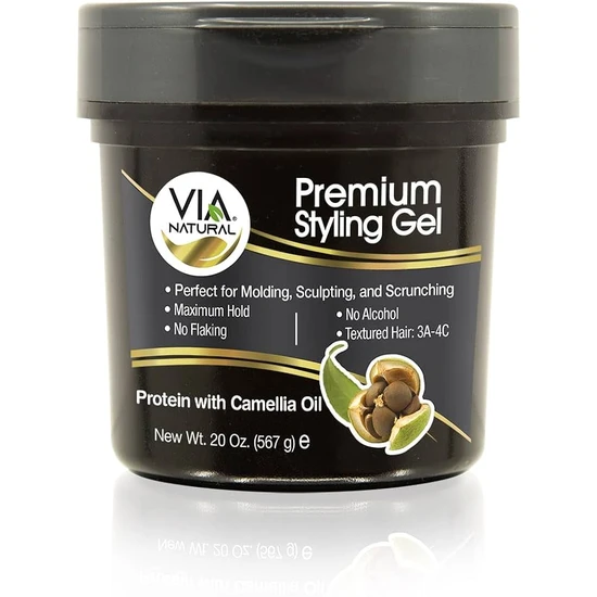 Via Natural Premium Styling Gel With Protein & Camellia Oil 226 g