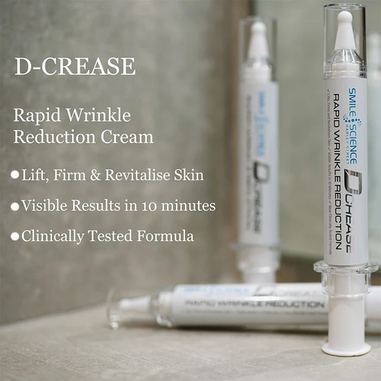 Smile Science Harley Street D-Crease Rapid Wrinkle Reduction Cream 12ml