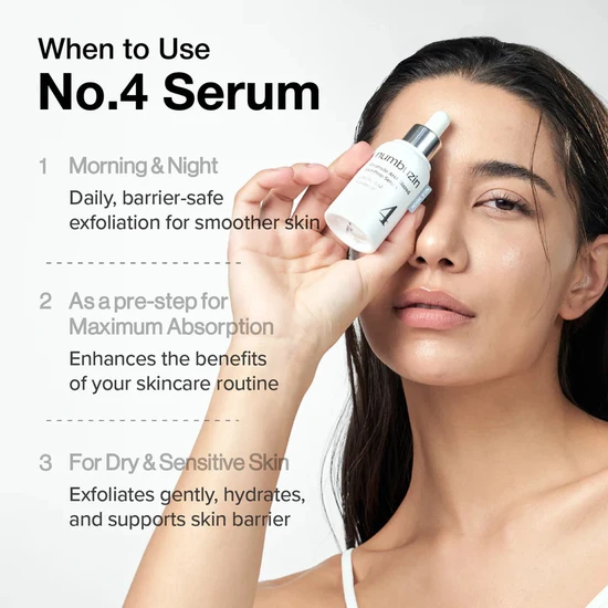 Numbuzin No. 4 Ceramide AHA Glazed Skin Prep Serum 30ml