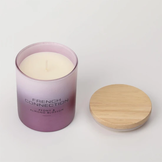 French Connection Metallic Collection Peony & Almond Blossom Candle 200g