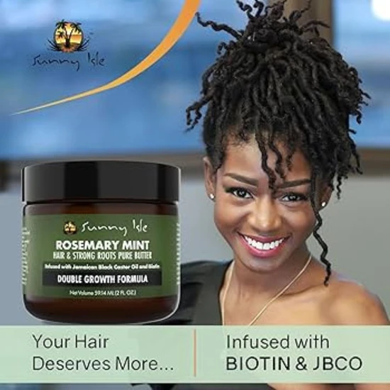 Sunny Isle Rosemary Mint Hair & Strong Roots Pure Butter 59.14ml