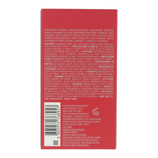 Ralph Lauren Polo Red Parfum 75ml