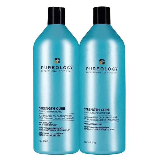 Pureology Strength Cure Shampoo & Conditioner x1000ml