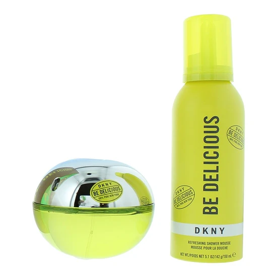 DKNY Be Delicious Gift Set 100ml Eau De Parfum + 150ml Refreshing Shower Mousse