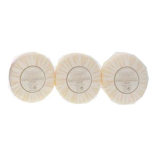 The Merchant of Venice White Gardenia Soap 3 x 100g