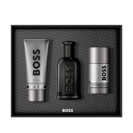Hugo Boss Boss Bottled Parfum Gift Set 100ml, 100ml Shower Gel & 70g Deodorant Stick