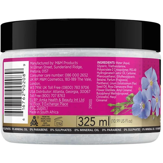 Sofn'Free For Natural Hair Flaxseed & Rosewater Curl Elongating Gel 325ml