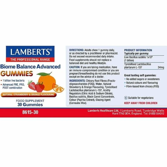 Lamberts Biome Balance Advanced Gummies 30