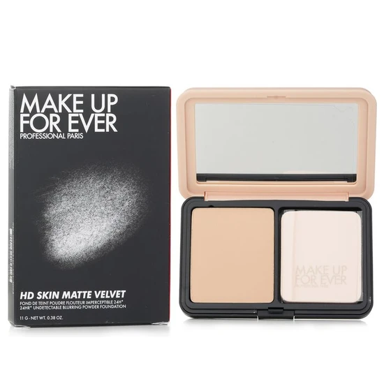 MAKE UP FOR EVER HD Skin Matte Velvet 24HR Undetectable Blurring Powder Foundation 1N10